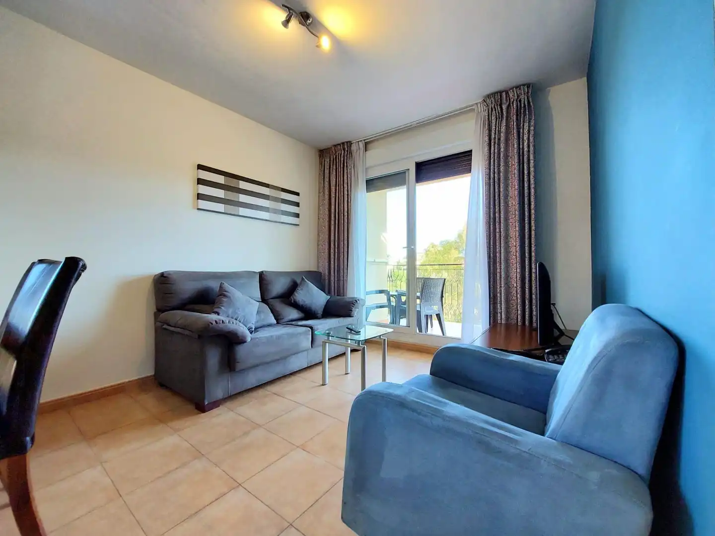 Sala d'estar de Àtic en venda en Águilas amb Aire condicionat, Calefacció i Jardí privat