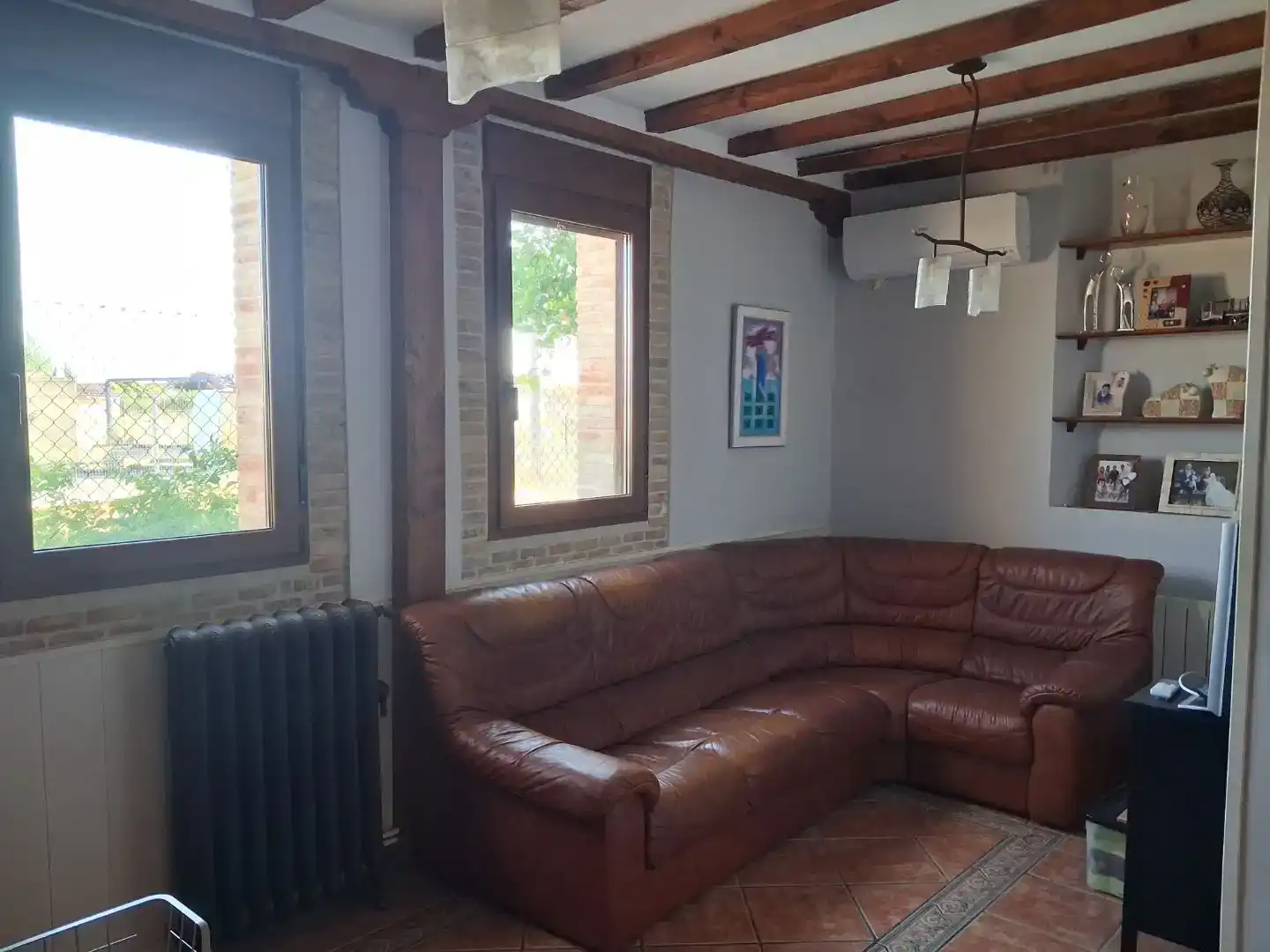 Sala d'estar de Casa o xalet en venda en Villarramiel amb Aire condicionat i Balcó