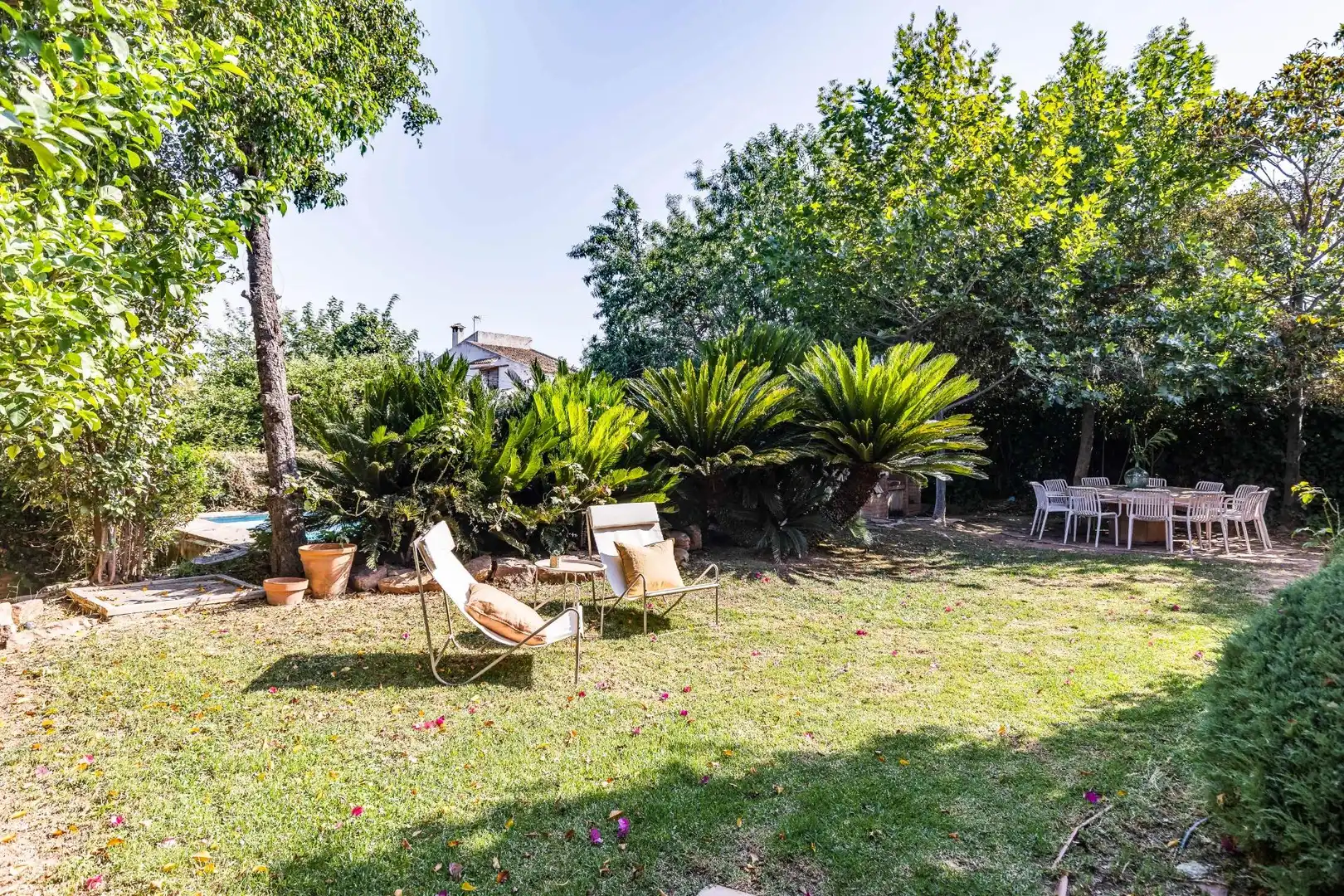 Garden of Houses for sale in Rocafort  with Air Conditioner, Heating and Private garden