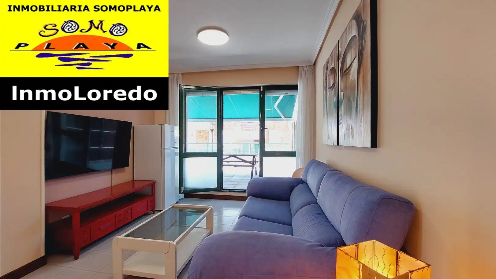 Wohnzimmer von Wohnung zur Miete in Ribamontán al Mar mit Terrasse, Möbliert und Gemeinschaftspool