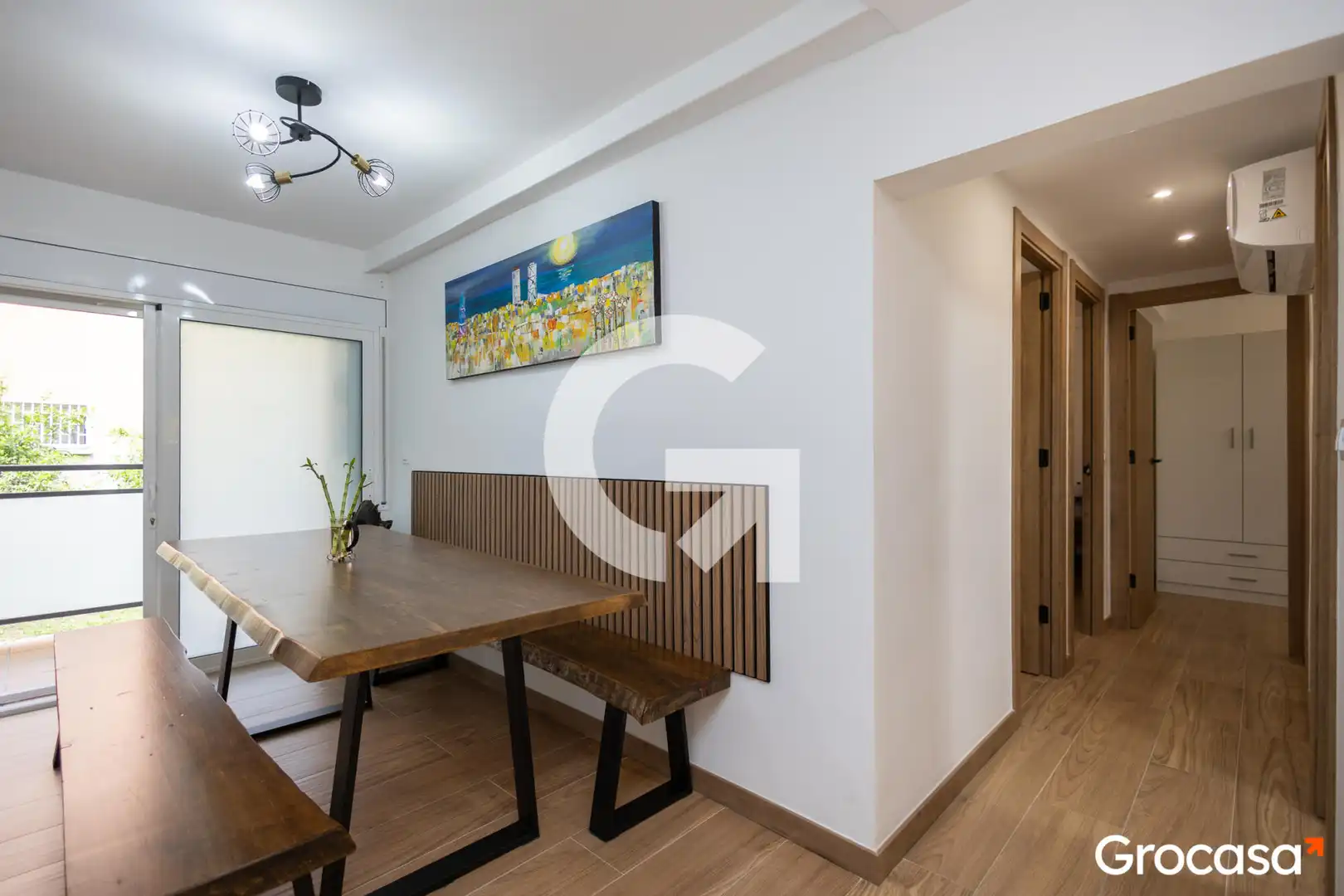 Dining room of Flat for sale in Barcelona  with Air Conditioner, Heating and Furnished