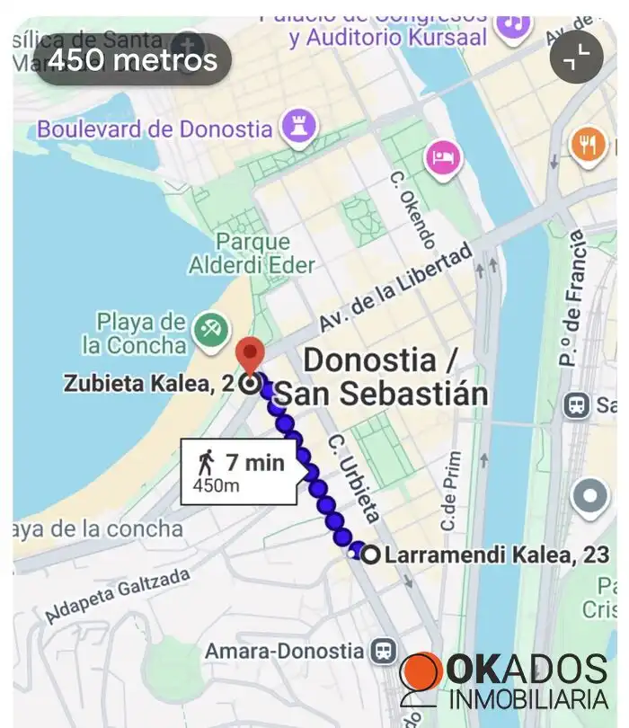 Vista exterior de Pis en venda en Donostia - San Sebastián  amb Calefacció i Balcó