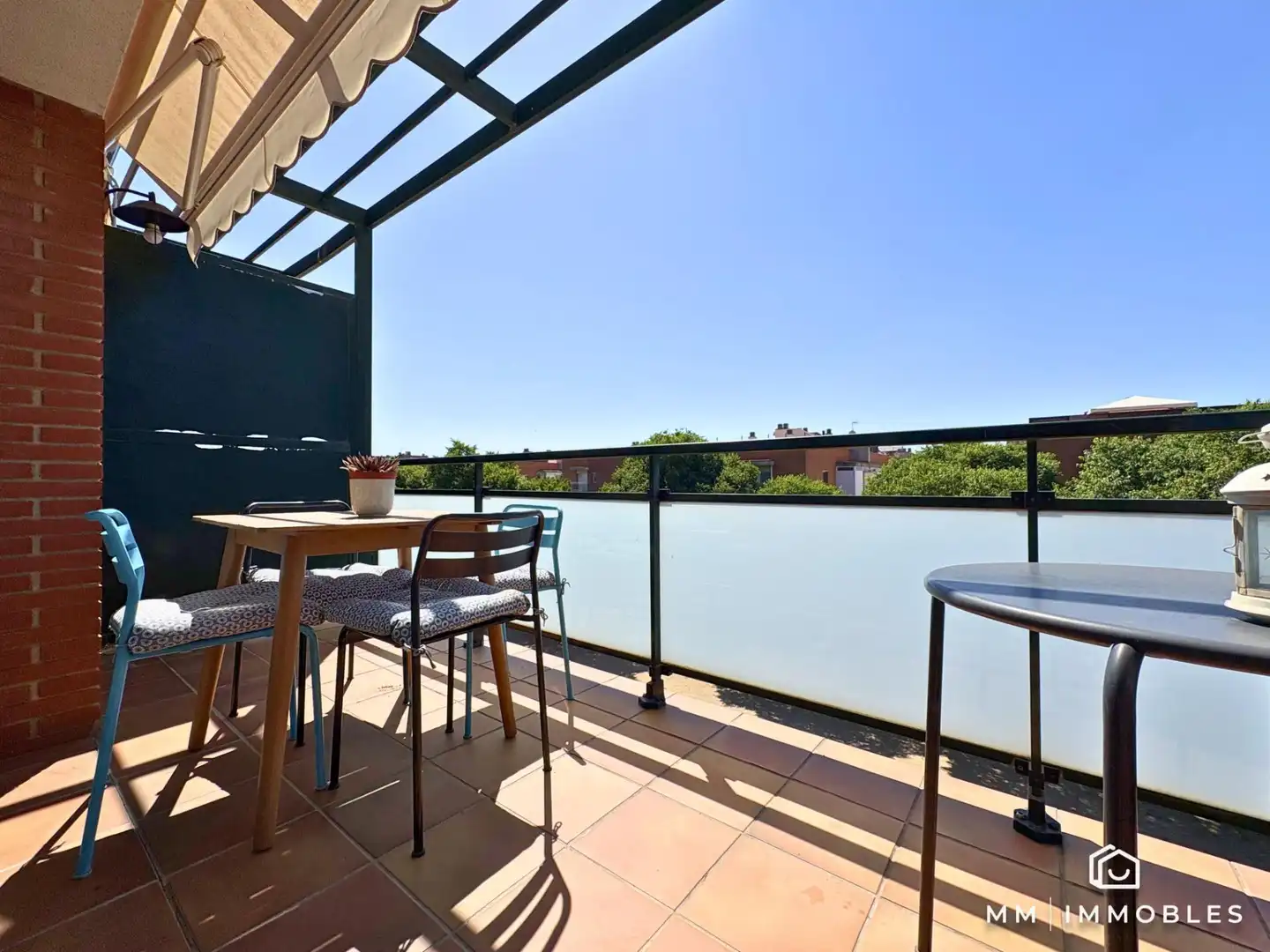 Terrasse von Dachboden zum Verkauf in La Garriga mit Klimaanlage, Heizung und Abstellraum
