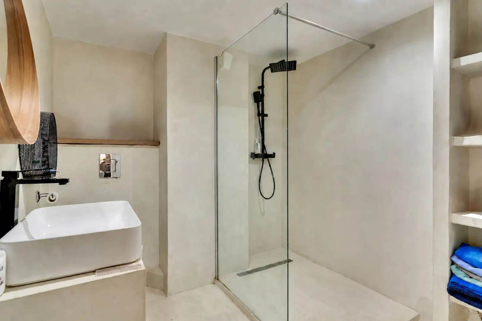 Baño de Apartamento para compartir en Jávea / Xàbia con Aire acondicionado, Calefacción y Terraza