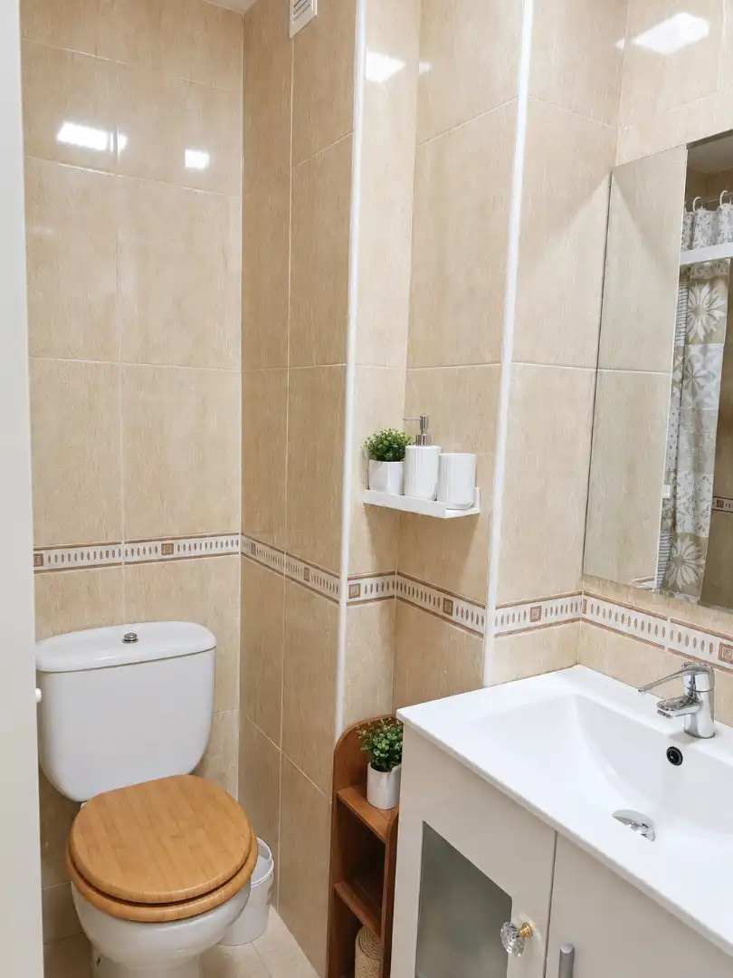 Bathroom of Flat for sale in Málaga  with Furnished