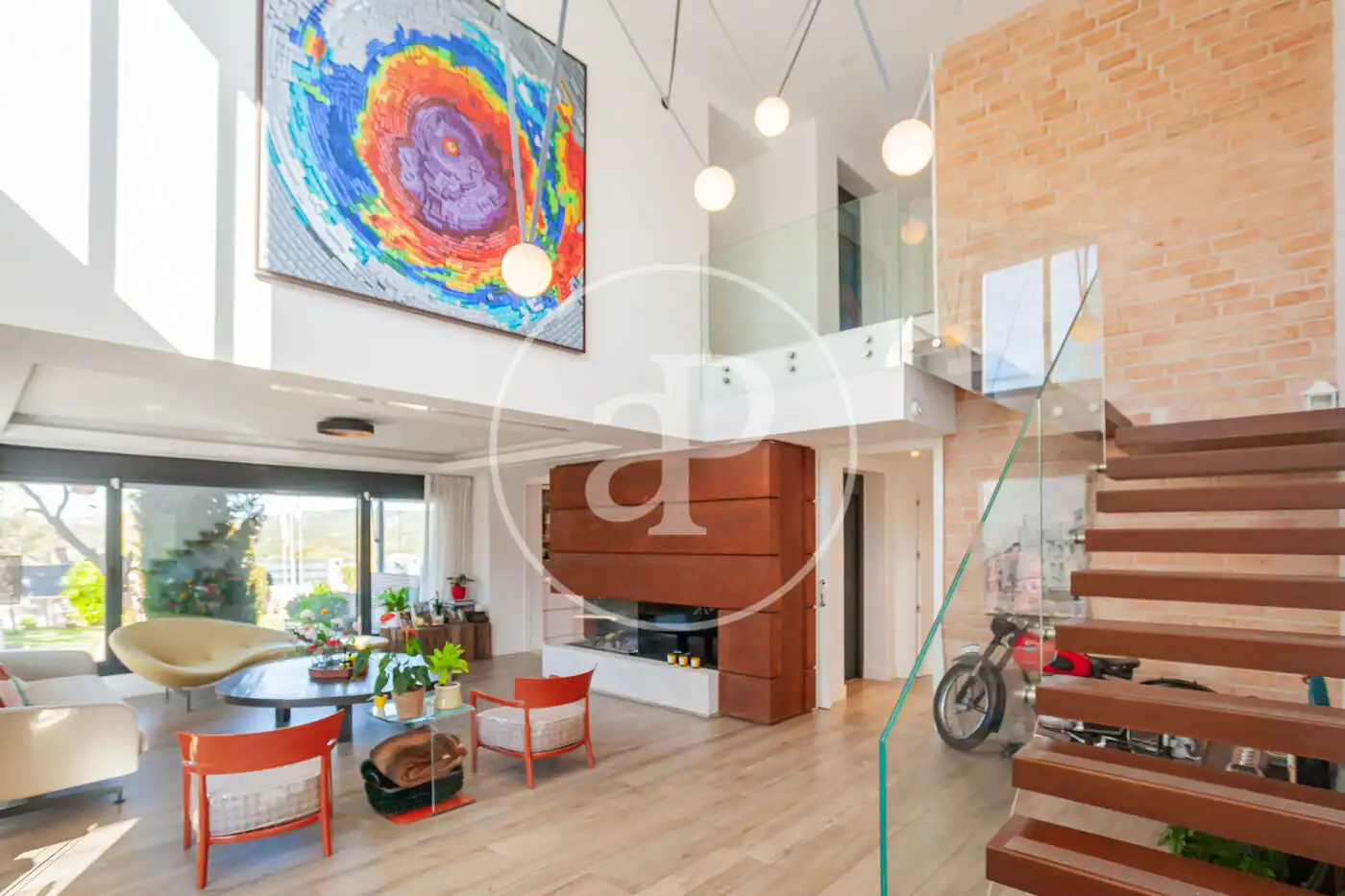 Sala d'estar de Casa o xalet en venda en Las Rozas de Madrid amb Aire condicionat, Calefacció i Jardí privat