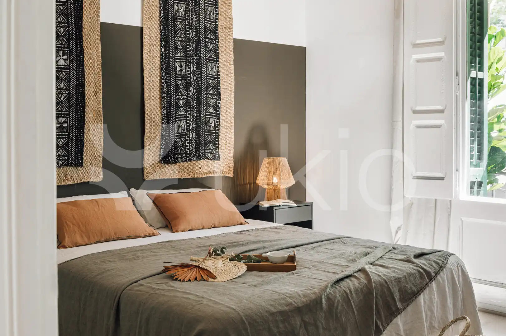 Habitación de Apartamento de alquiler en Barcelona con Aire acondicionado, Calefacción y Amueblado