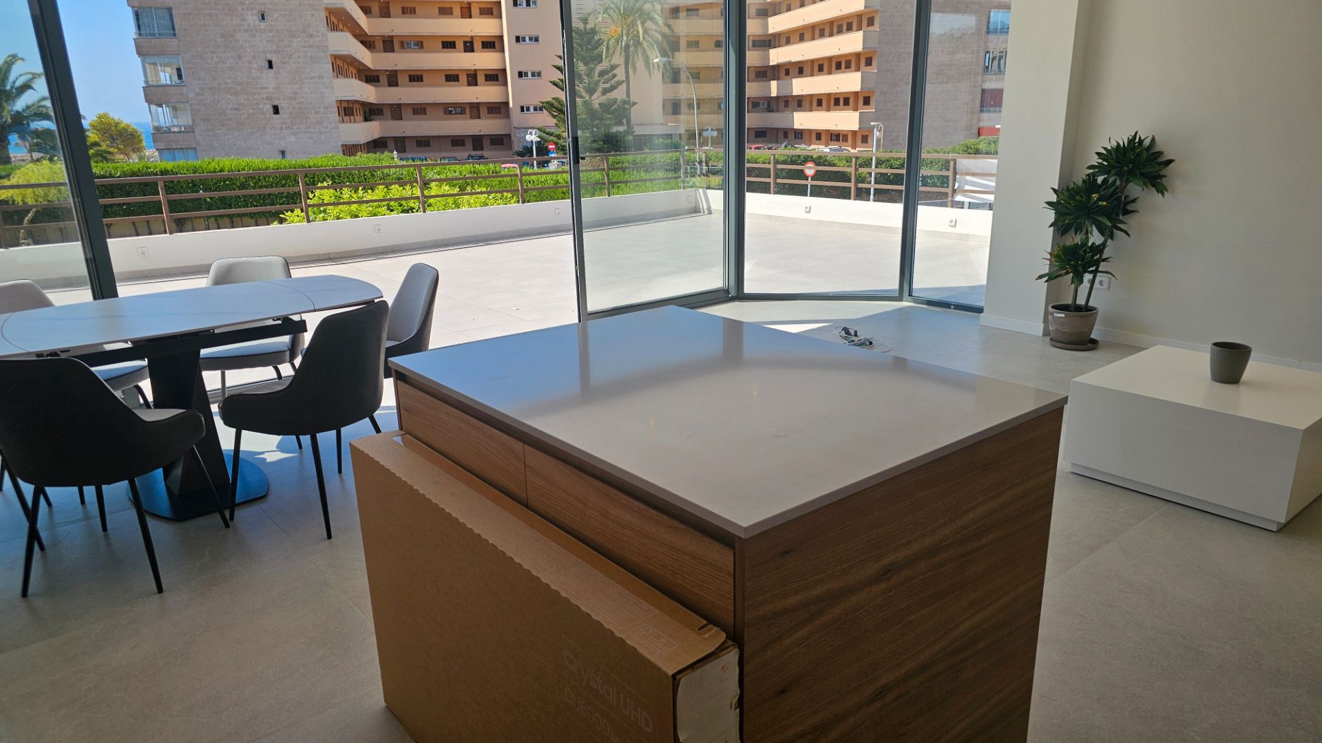 Cuina de Apartament en venda en Calvià amb Aire condicionat, Calefacció i Jardí privat