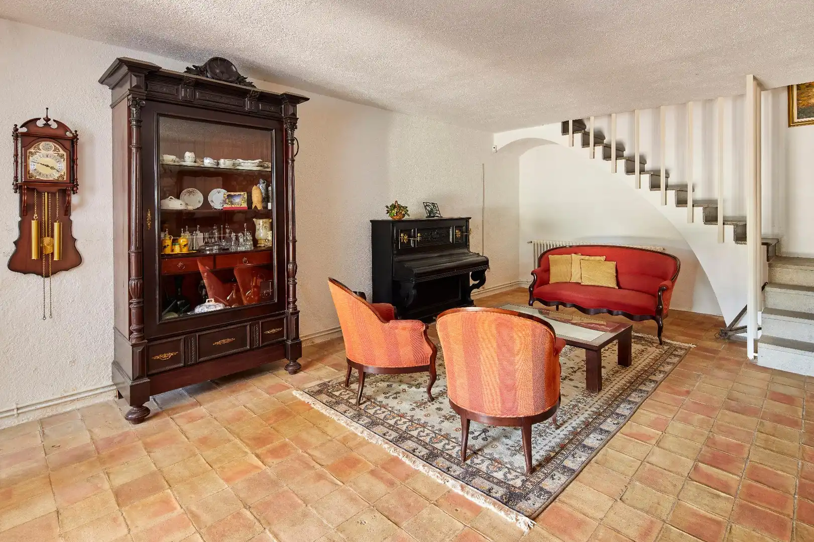 Sala de estar de Finca rústica en venta en Cassà de la Selva con Jardín privado, Terraza y Trastero