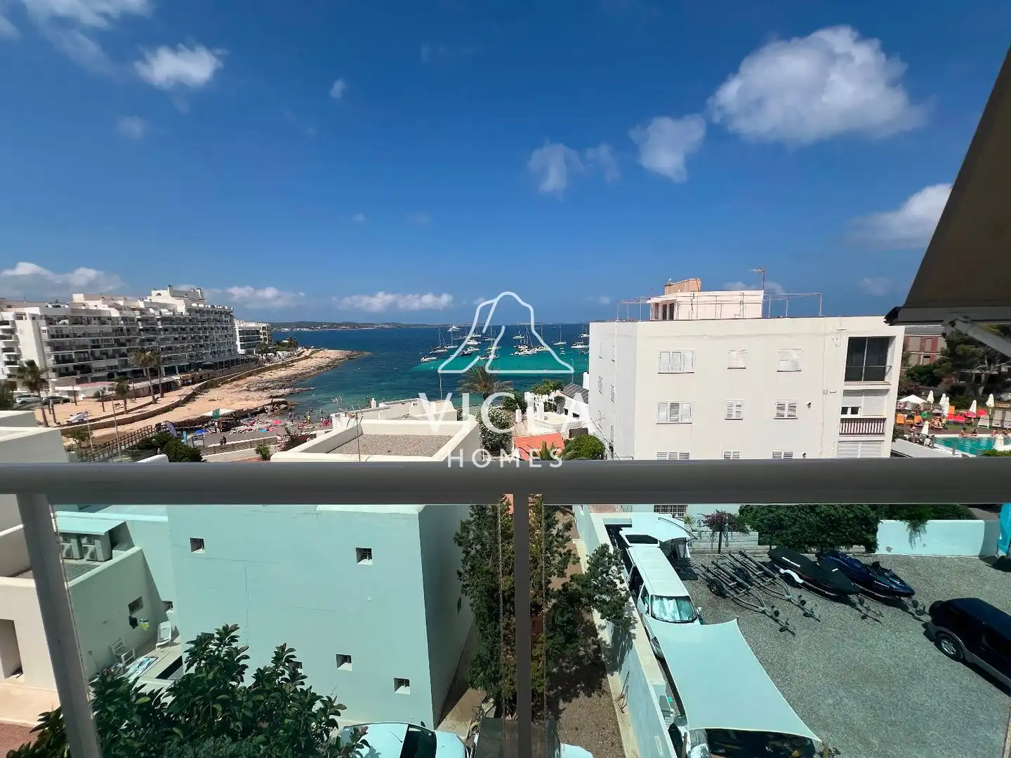 Vista exterior de Piso de alquiler en Sant Antoni de Portmany con Aire acondicionado, Calefacción y Parquet