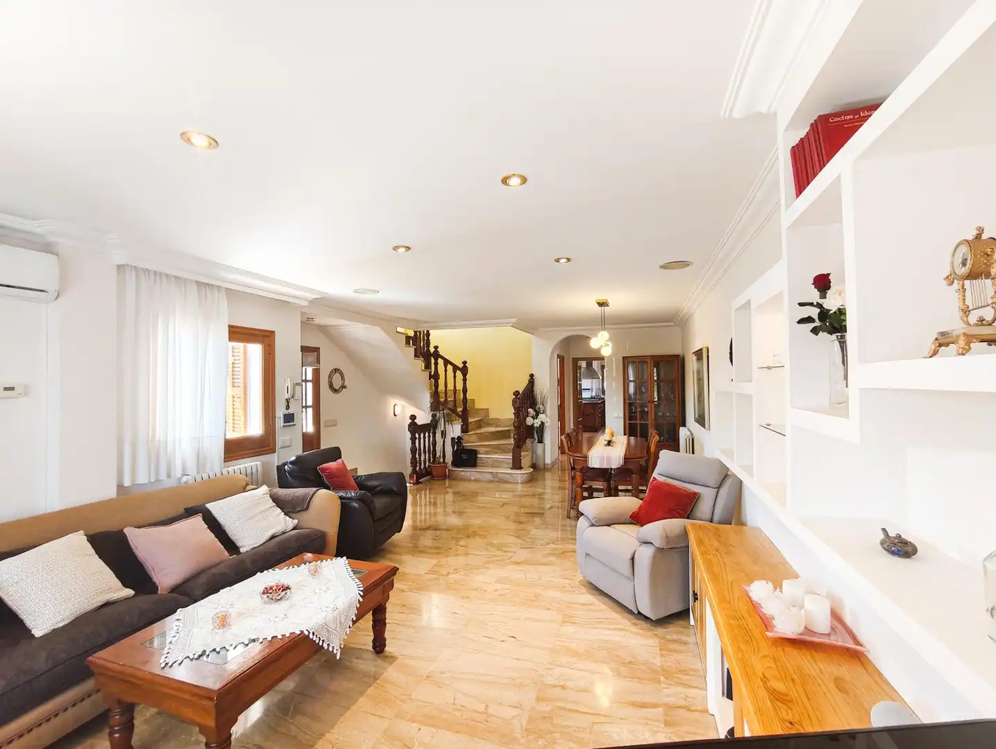 Sala d'estar de Casa adosada en venda en Marratxí amb Aire condicionat, Calefacció i Jardí privat