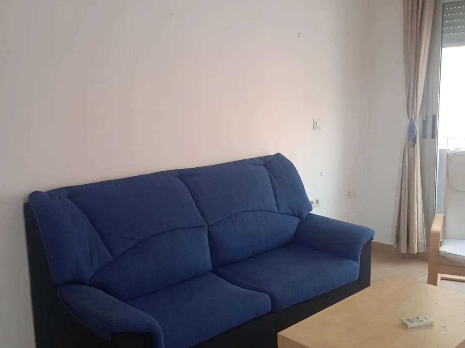 Sala d'estar de Pis de lloguer en  Murcia Capital amb Moblat, Rentadora i Balcó