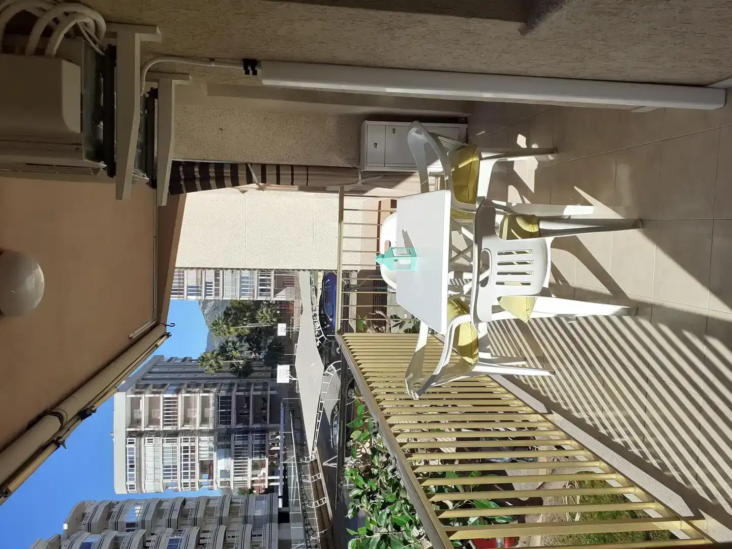 Terrasse von Wohnungen zur Miete in Castellón de la Plana / Castelló de la Plana mit Klimaanlage, Privatgarten und Abstellraum