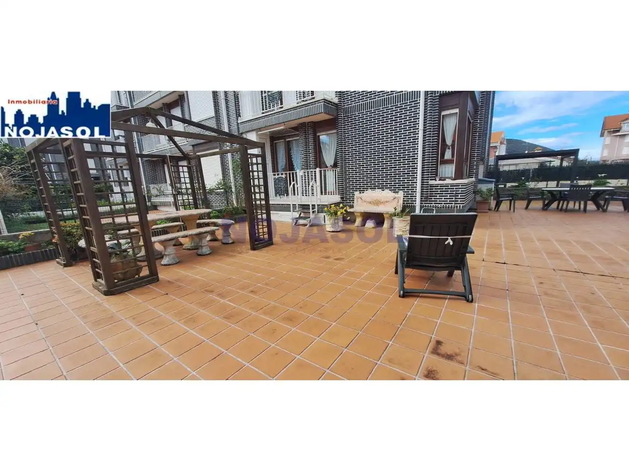 Terrassa de Apartament de lloguer en Noja amb Calefacció, Jardí privat i Terrassa