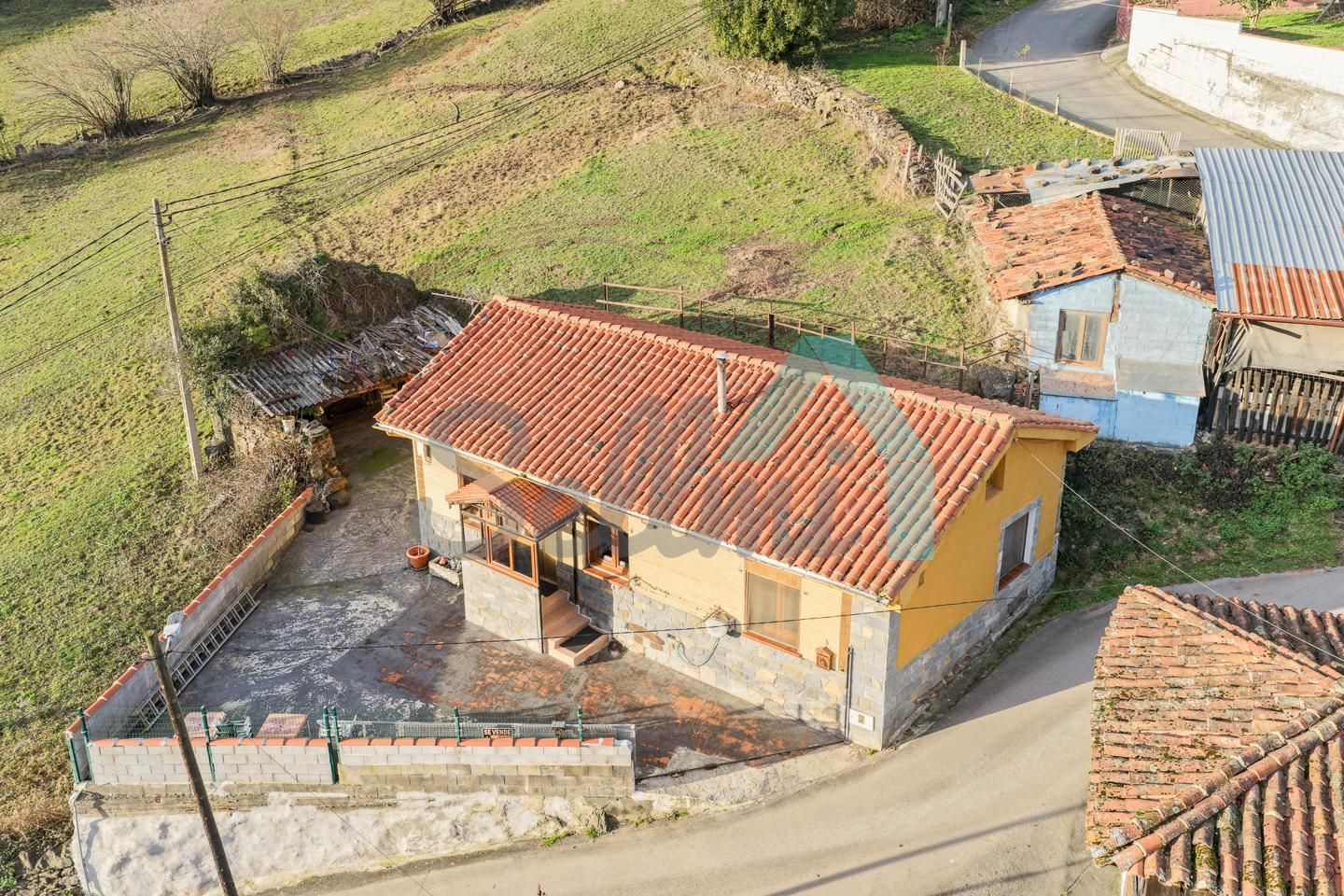 Vista exterior de Casa o chalet en venta en Mieres (Asturias) con Calefacción, Jardín privado y Terraza
