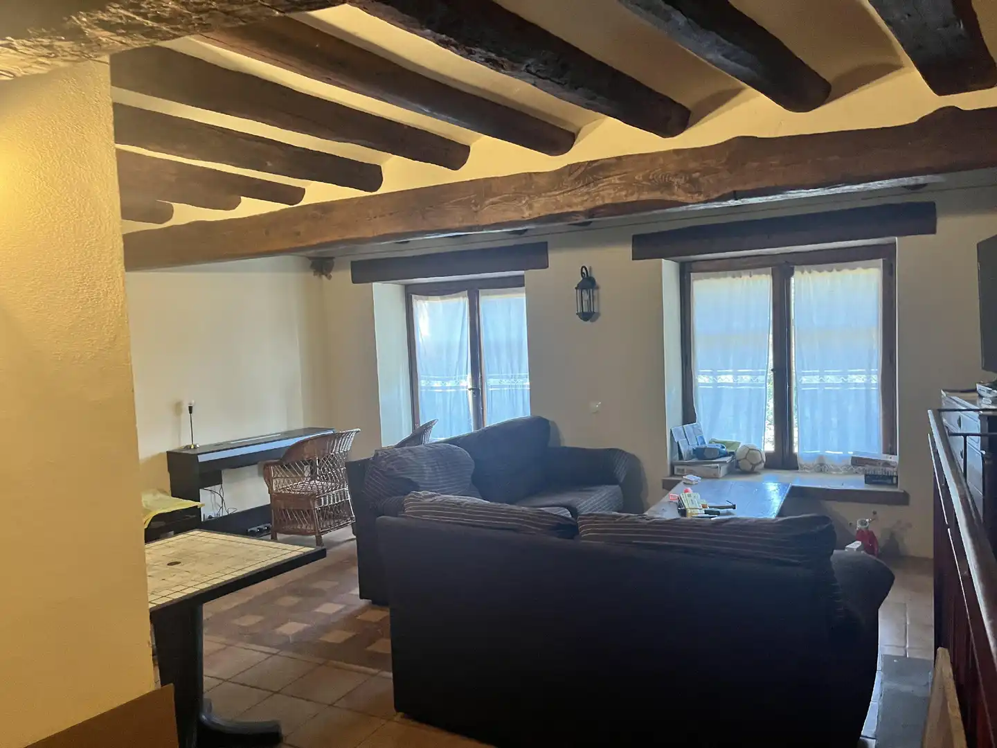 Sala de estar de Casa o chalet en venta en El Grado con Aire acondicionado, Calefacción y Terraza