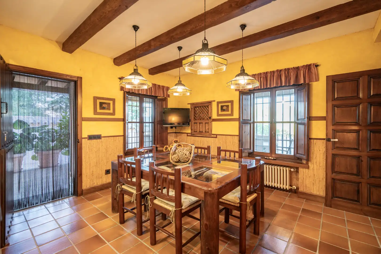 Dining room of Houses for sale in Manzanares El Real  with Air Conditioner, Heating and Private garden
