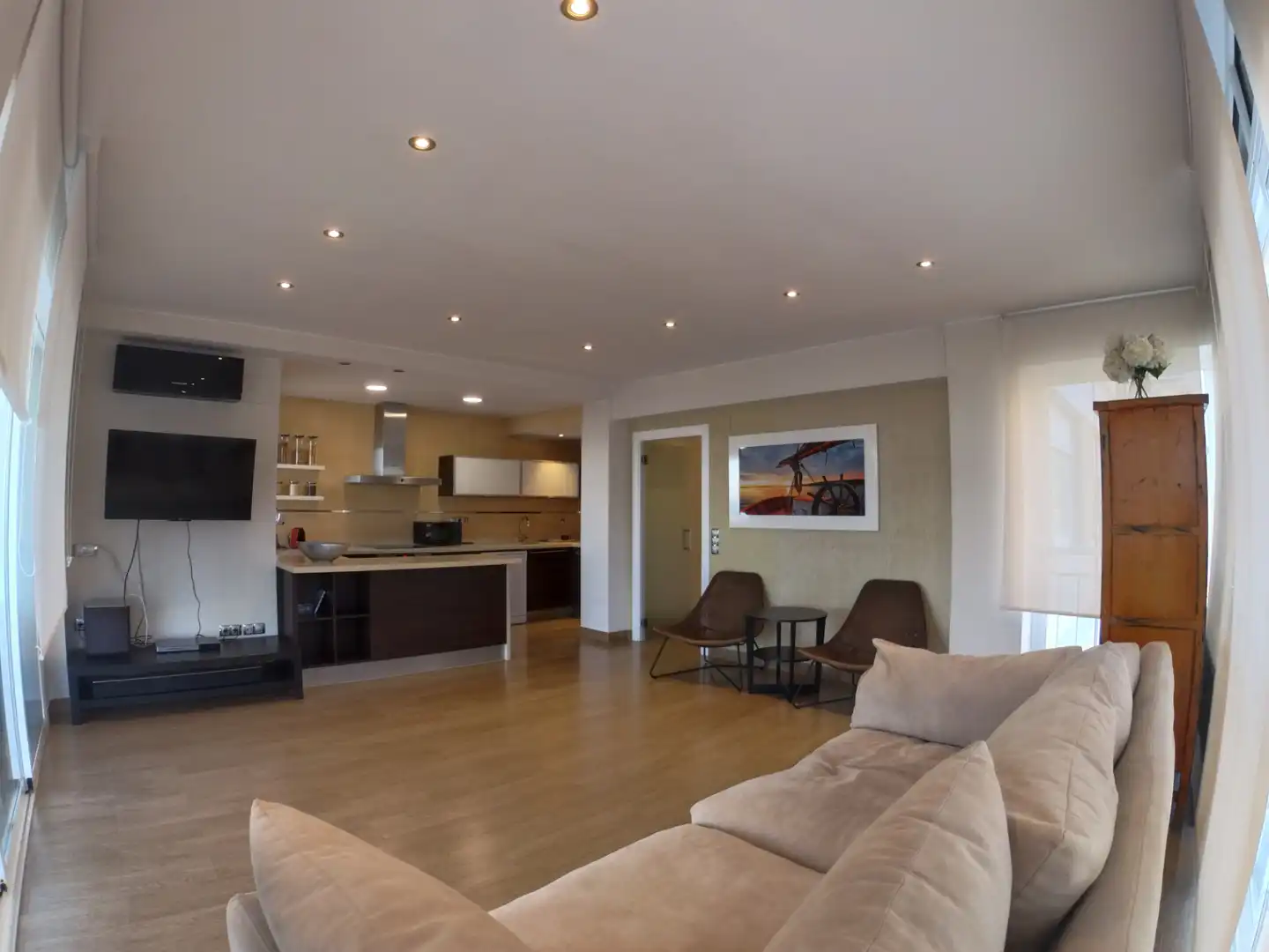 Wohnzimmer von Wohnung zum Verkauf in Castellón de la Plana / Castelló de la Plana mit Klimaanlage, Heizung und Terrasse