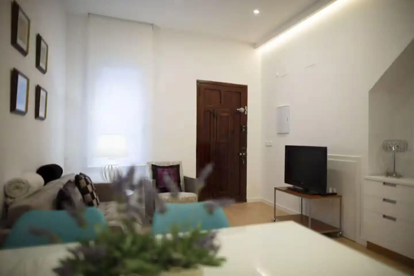 Wohnzimmer von Wohnung zur Miete in Casas Verdes - Ermita