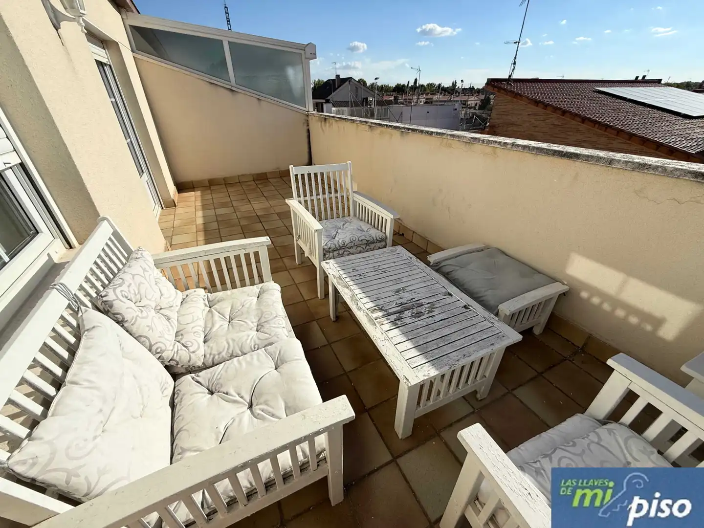 Terraza de Casa adosada en venta en Arroyo de la Encomienda con Calefacción, Jardín privado y Parquet