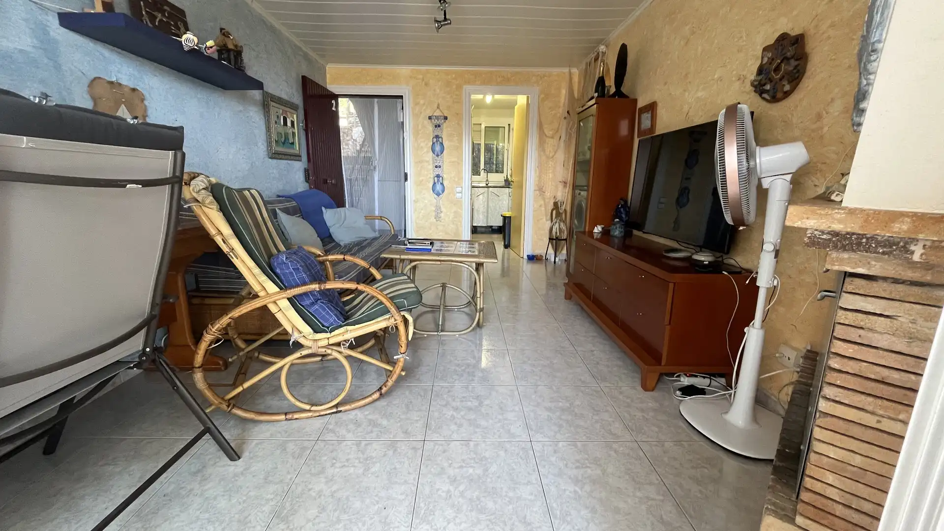 Sala d'estar de Apartament en venda en Palafrugell amb Jardí privat, Terrassa i Traster