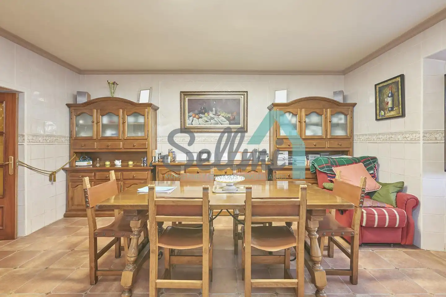 Dining room of Houses for sale in Ribera de Arriba  with Heating, Private garden and Terrace