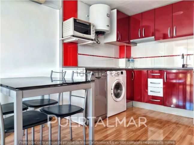 Kitchen of Flat for rent in Alicante / Alacant  with Air Conditioner, Furnished and Oven