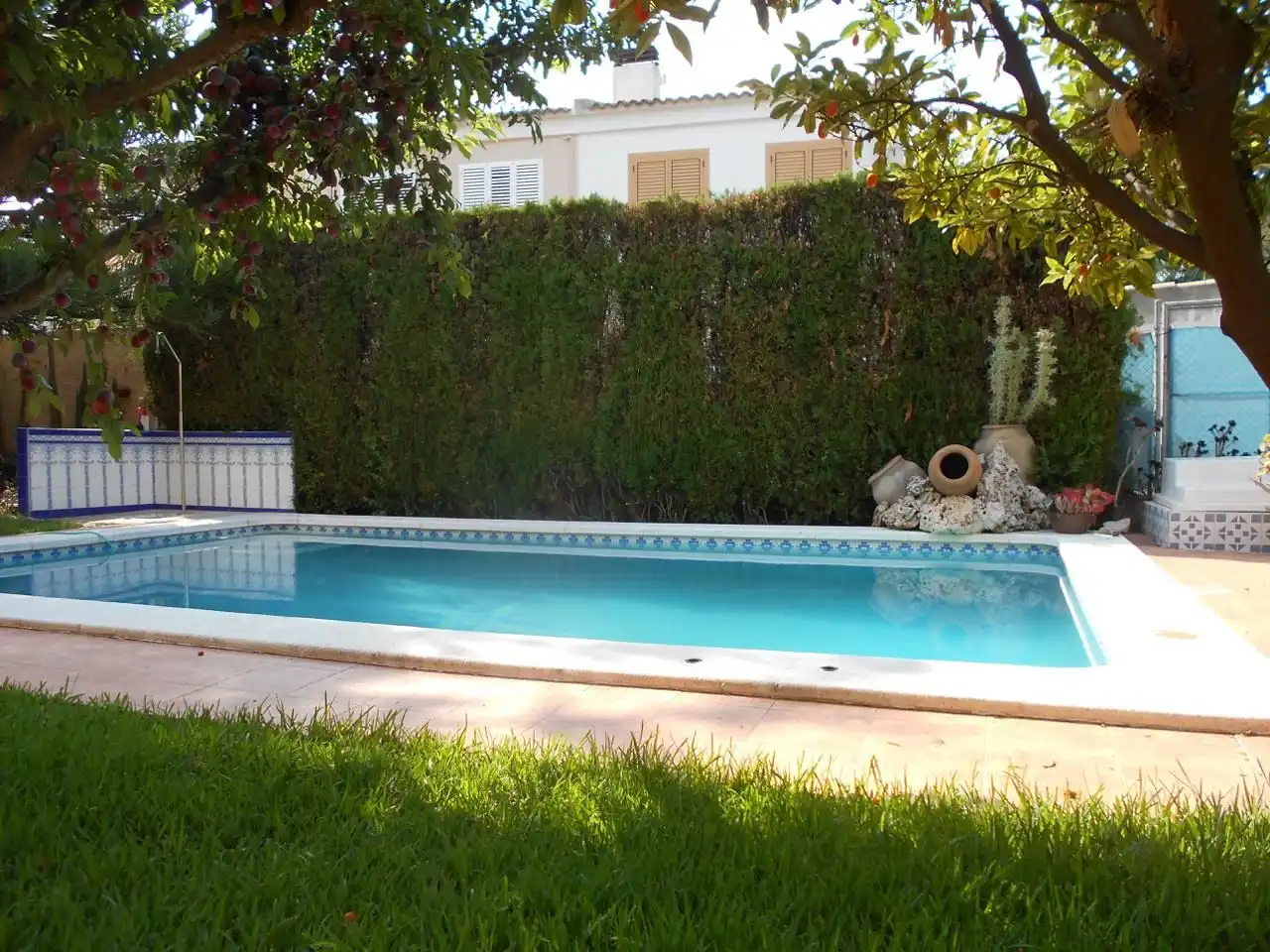 Swimming pool of Houses for sale in Burriana / Borriana  with Air Conditioner, Private garden and Terrace