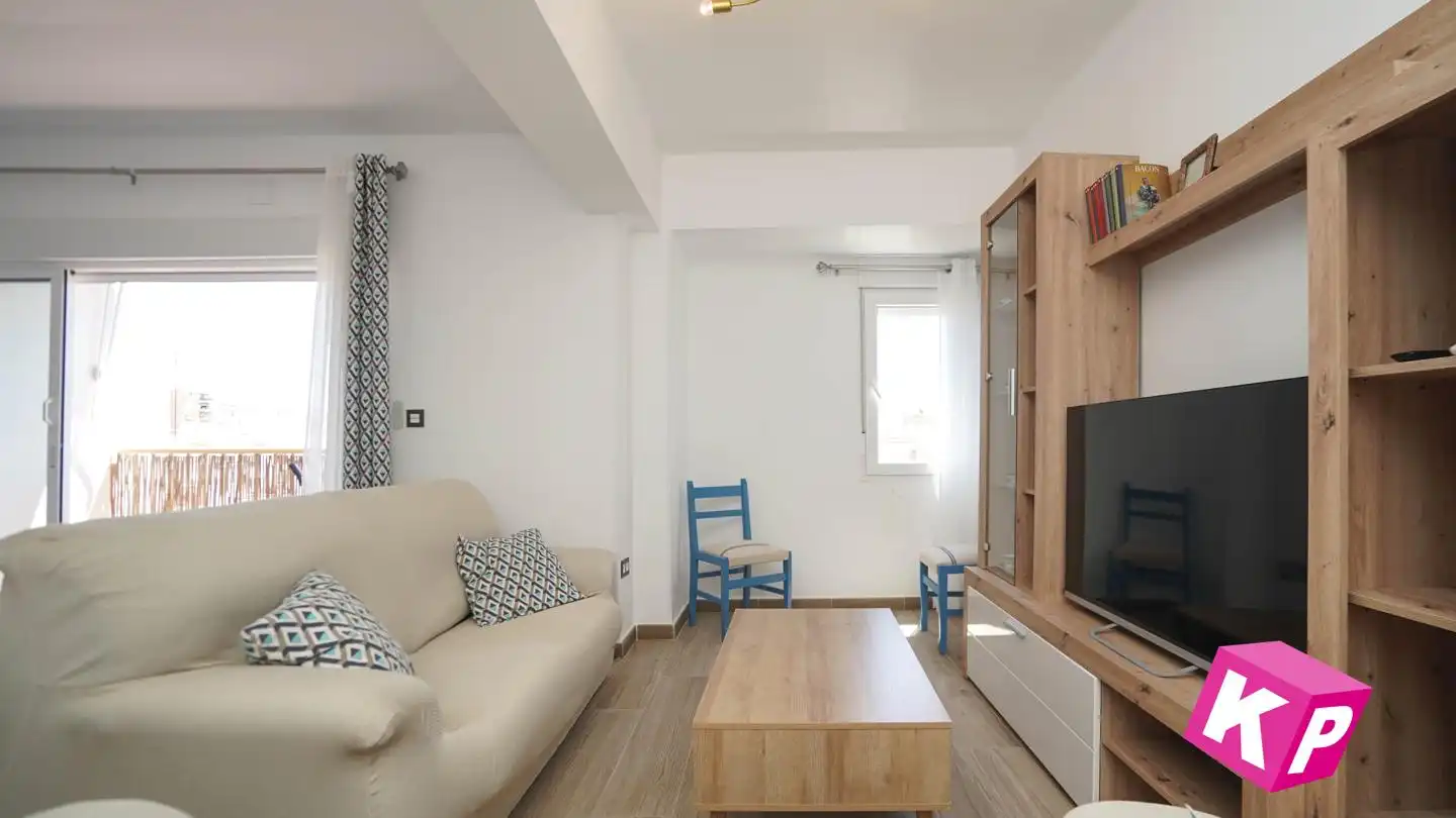 Sala de estar de Piso en venta en Santa Pola con Aire acondicionado, Terraza y Amueblado