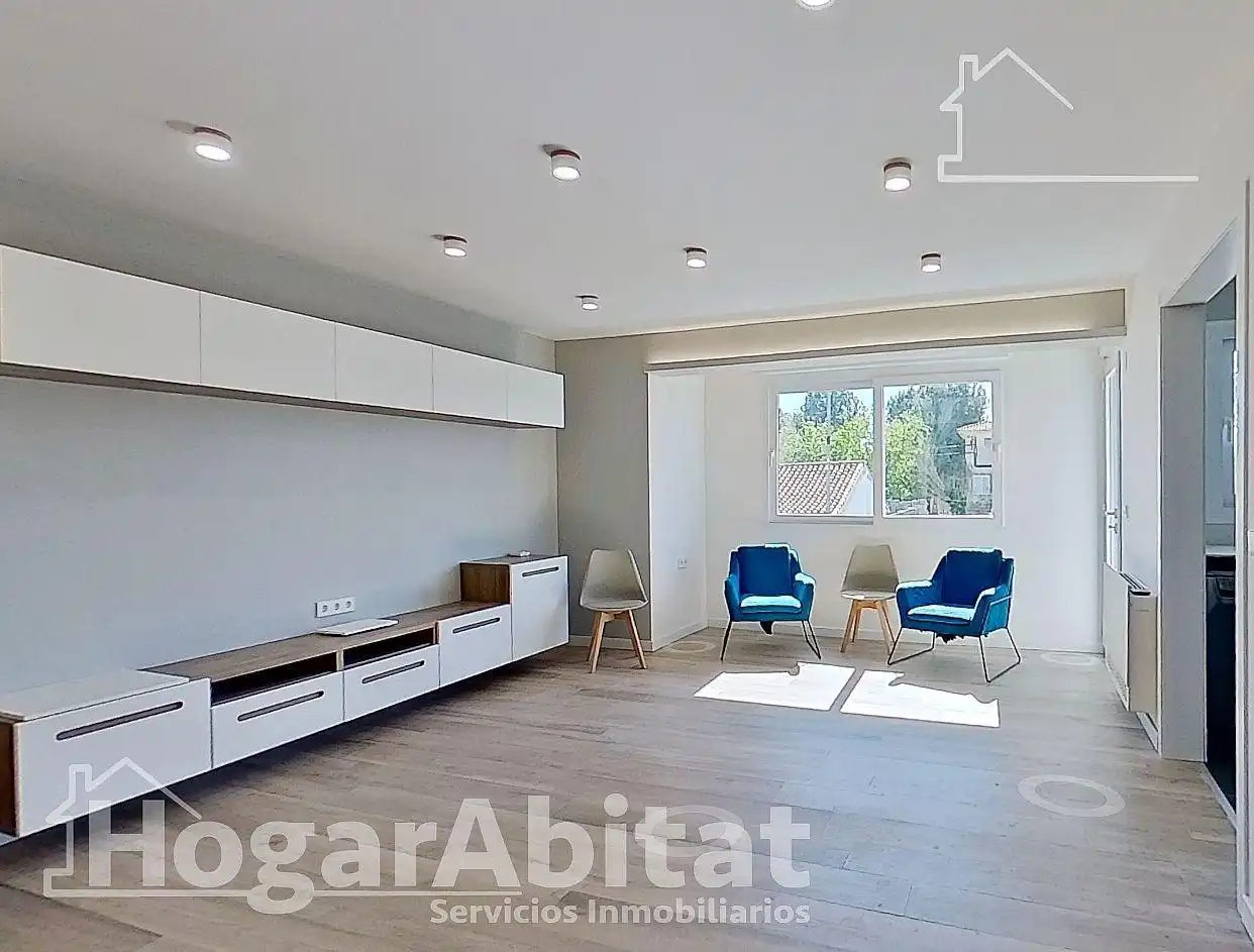 Sala de estar de Casa o chalet en venta en Benimuslem con Aire acondicionado, Calefacción y Terraza