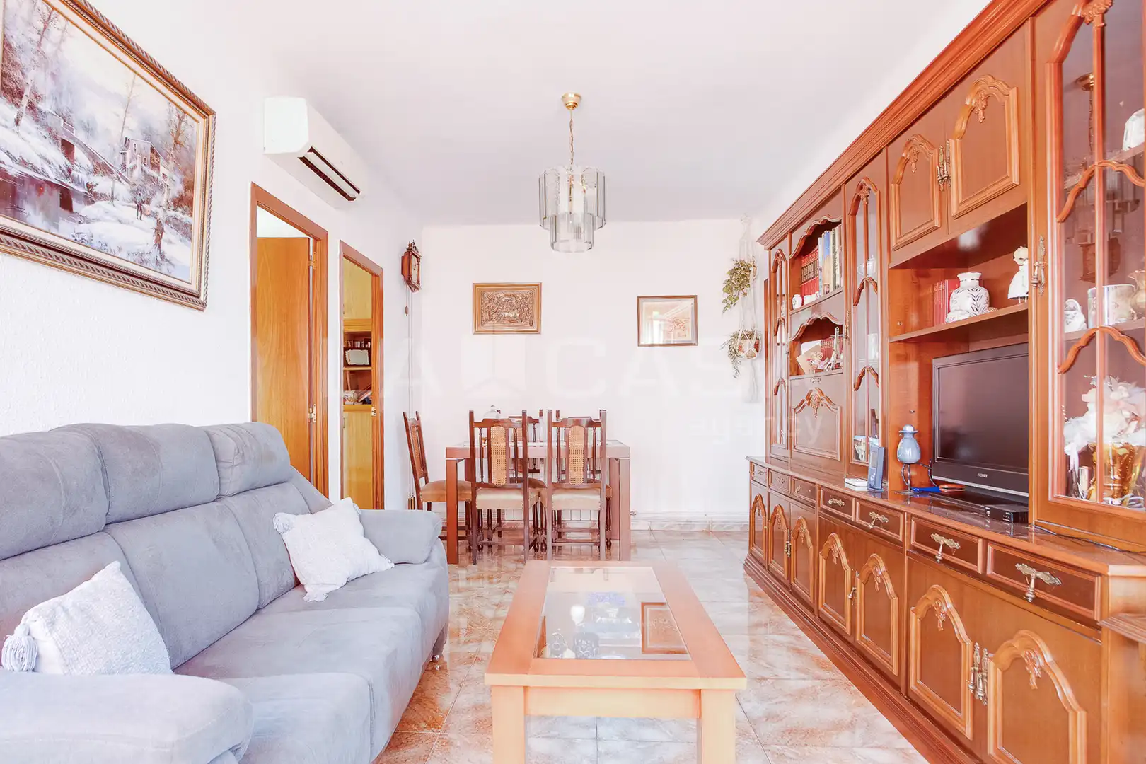 Sala de estar de Piso en venta en Sant Adrià de Besòs con Calefacción y Balcón