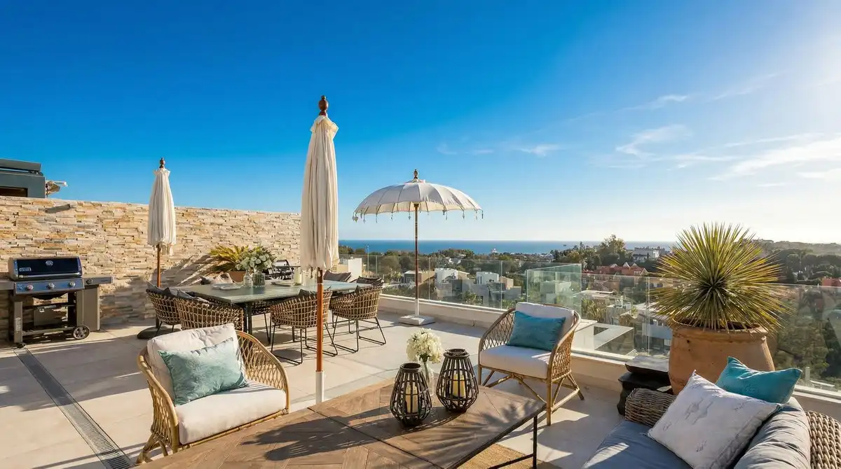 Terraza de Dúplex en venta en Marbella con Aire acondicionado, Terraza y Trastero
