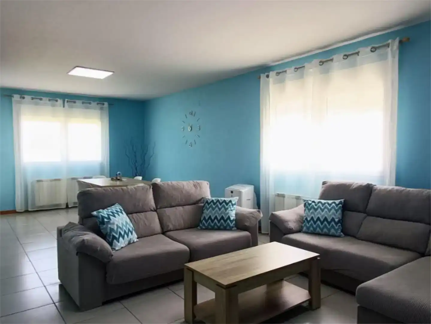 Living room of Flat for sale in Sanchonuño  with Heating, Private garden and Parquet flooring