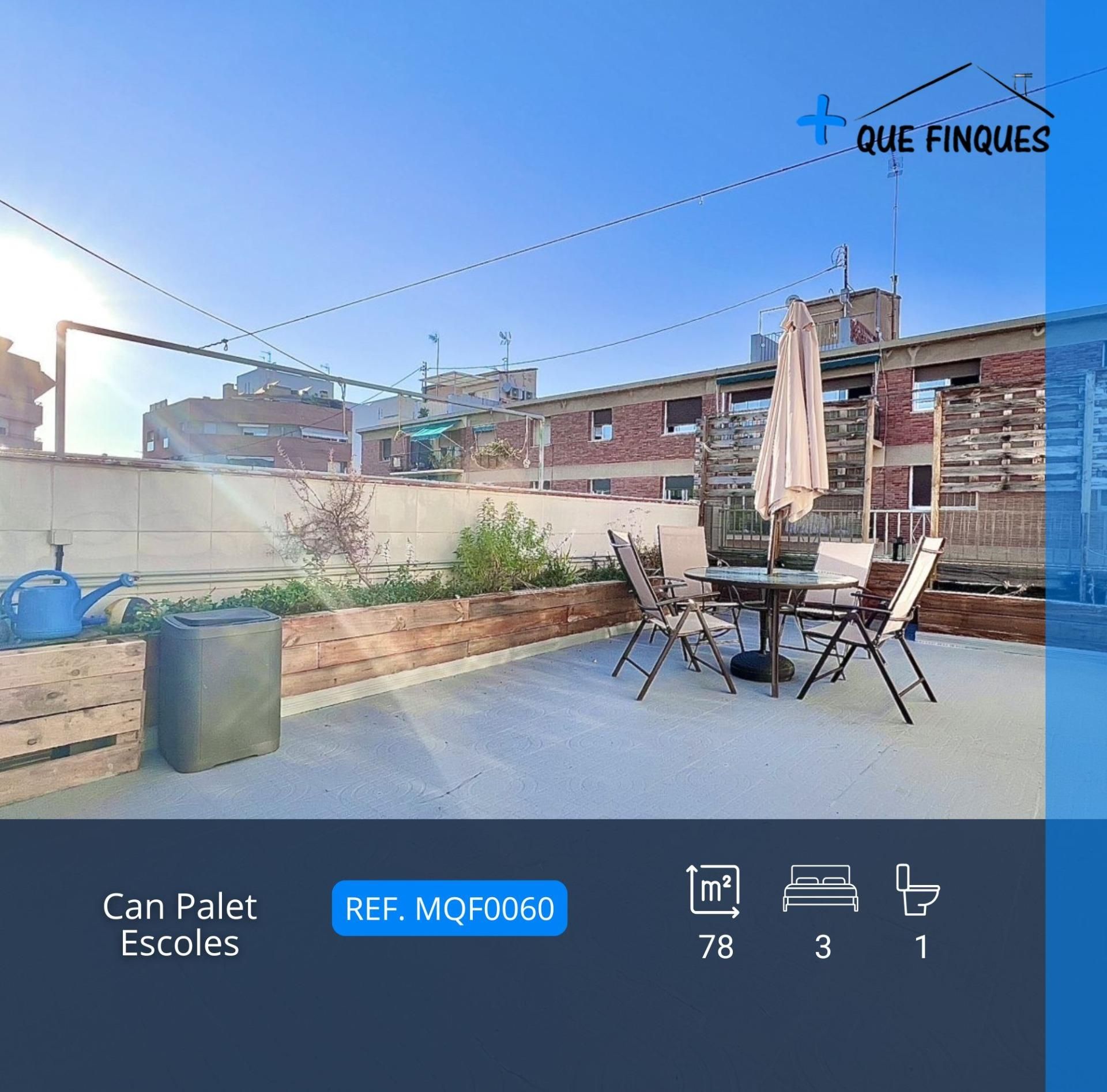 Terrace of Duplex for sale in Terrassa  with Air Conditioner, Heating and Terrace