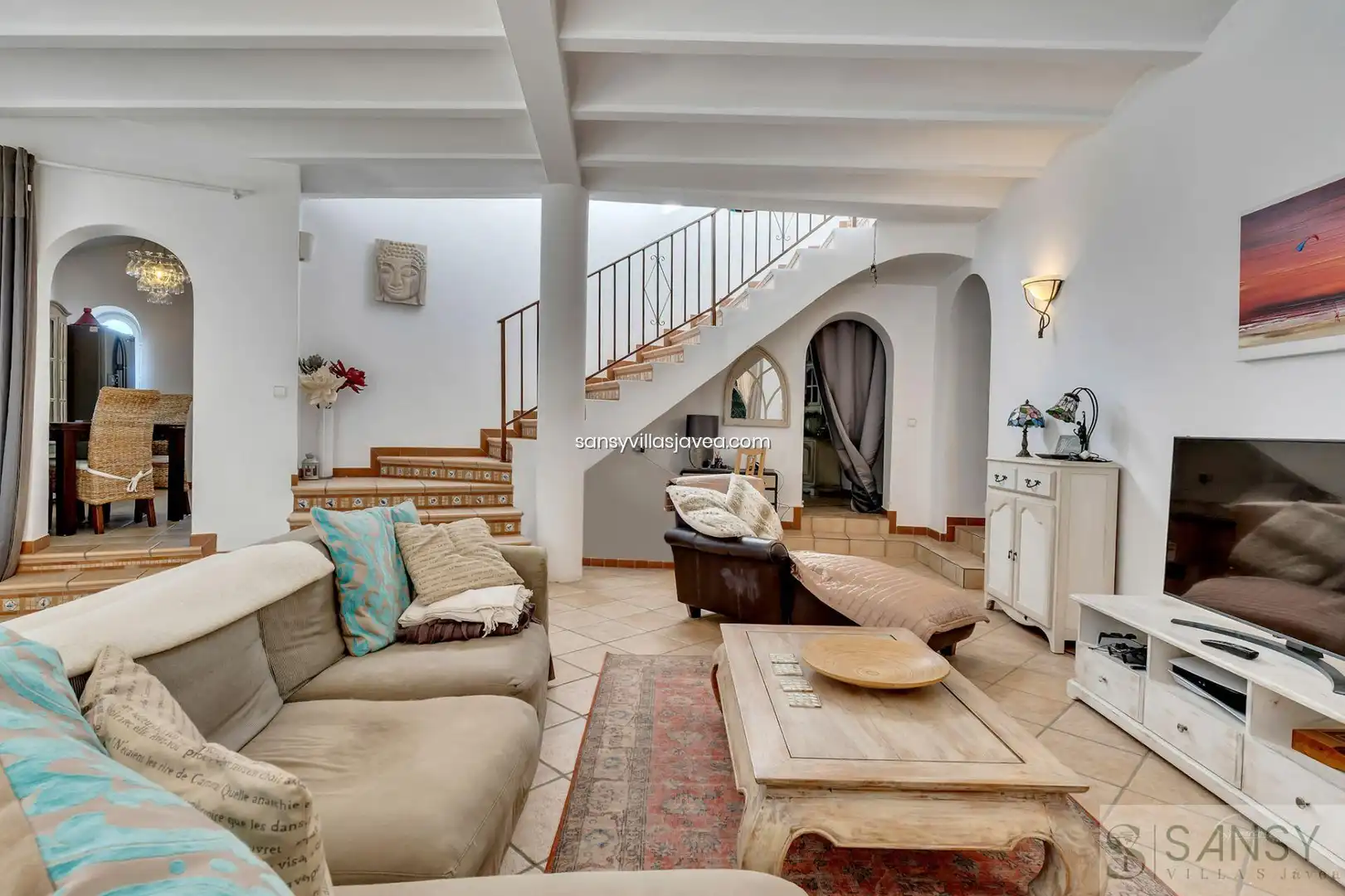 Sala d'estar de Casa o xalet en venda en Jávea / Xàbia amb Aire condicionat i Traster
