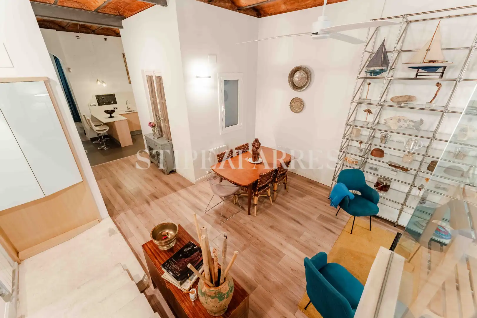 Sala de estar de Piso de alquiler en Barcelona con Calefacción, Terraza y Amueblado