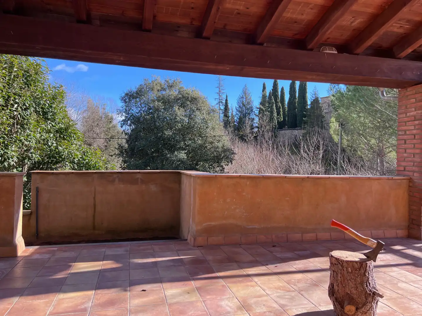 Terrassa de Finca rústica en venda en Mieres (Girona) amb Aire condicionat, Jardí privat i Parquet