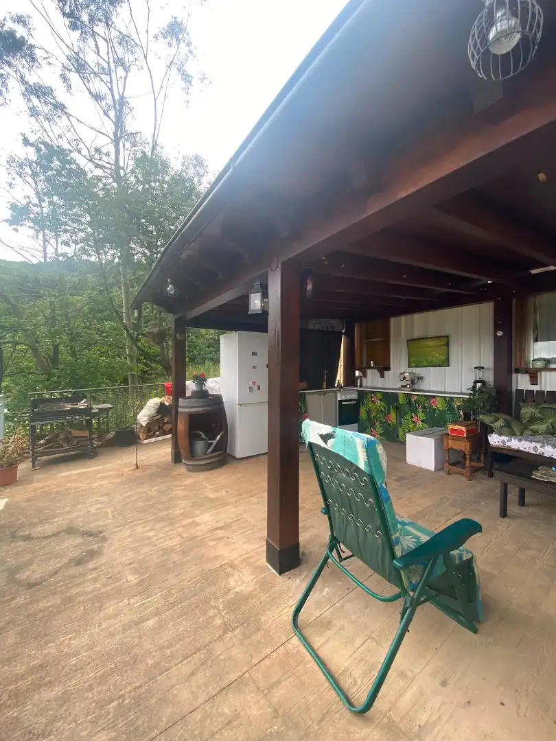 Terraza de Finca rústica en venta en San Martín del Rey Aurelio con Jardín privado, Terraza y Trastero