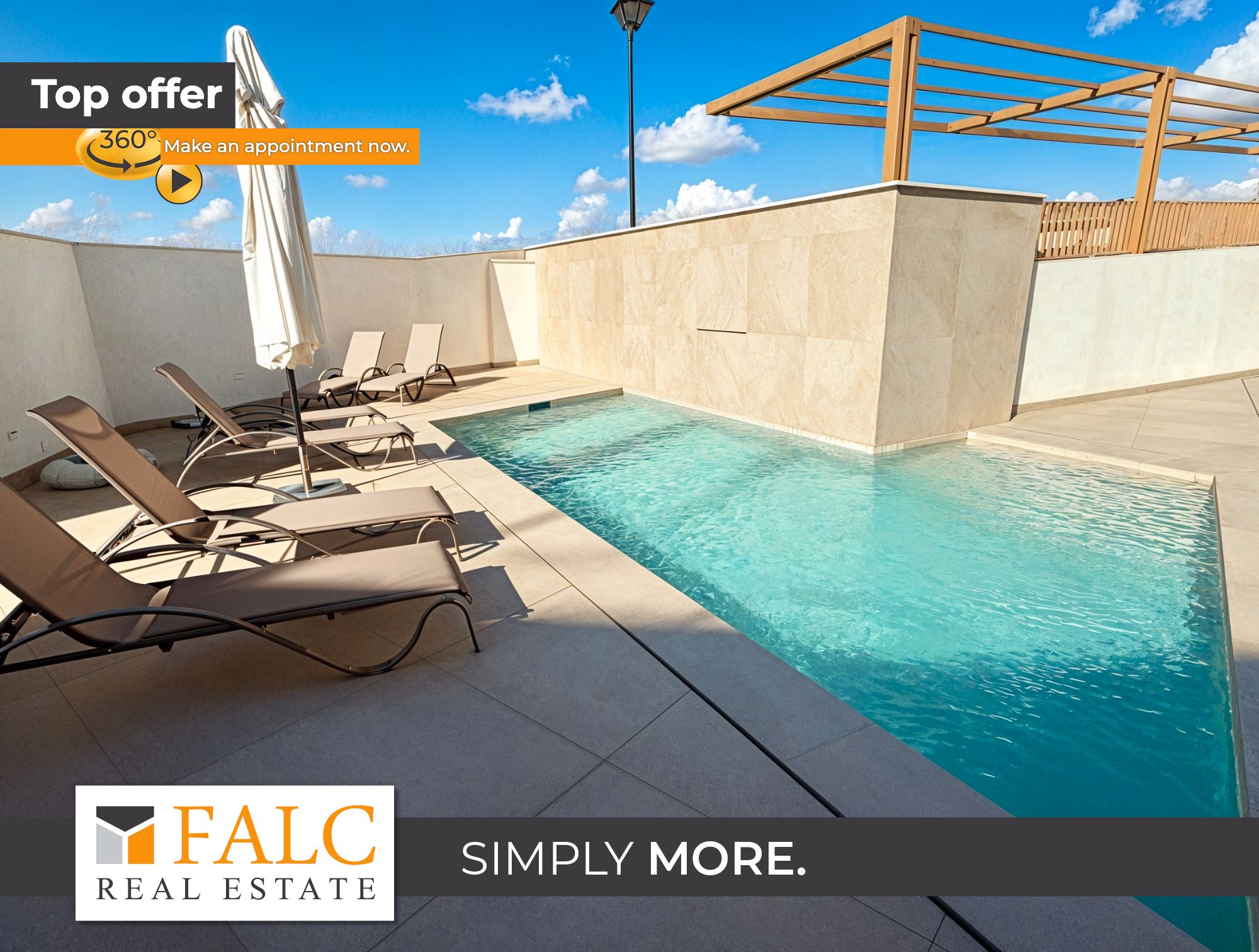 Piscina de Apartament de lloguer en  Palma de Mallorca amb Piscina comunitària