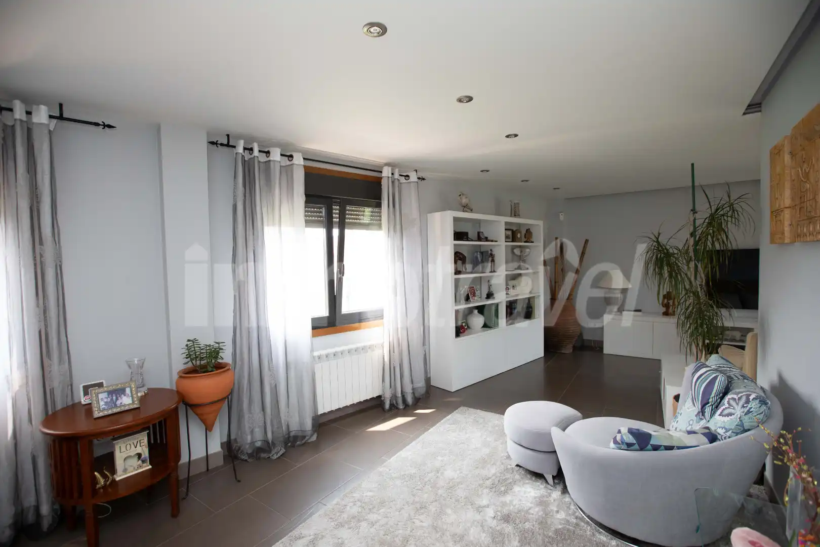 Sala de estar de Casa o chalet en venta en Sanxenxo con Calefacción, Jardín privado y Parquet