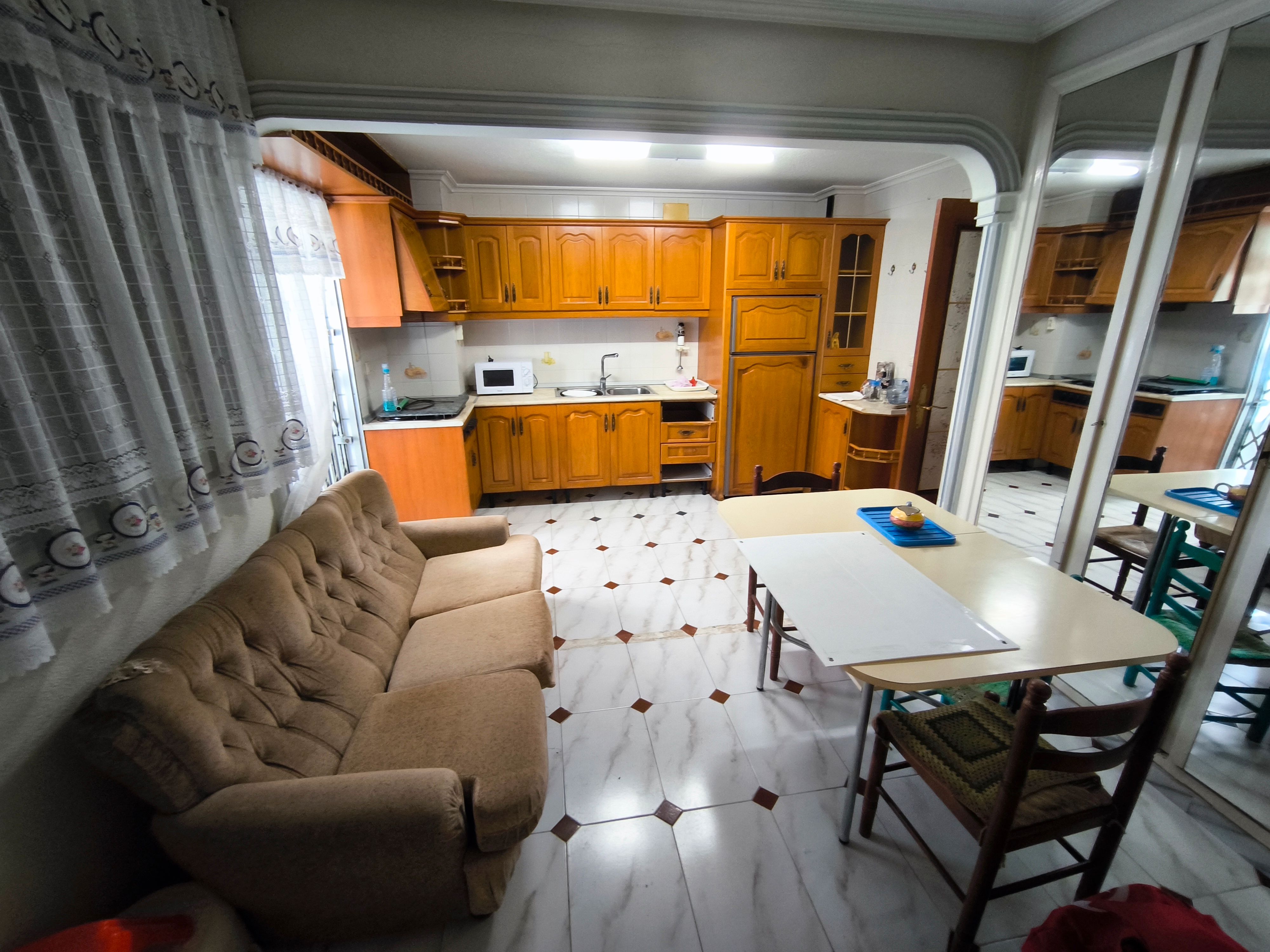 Kitchen of Flat for sale in Cartagena  with Terrace, Furnished and Oven