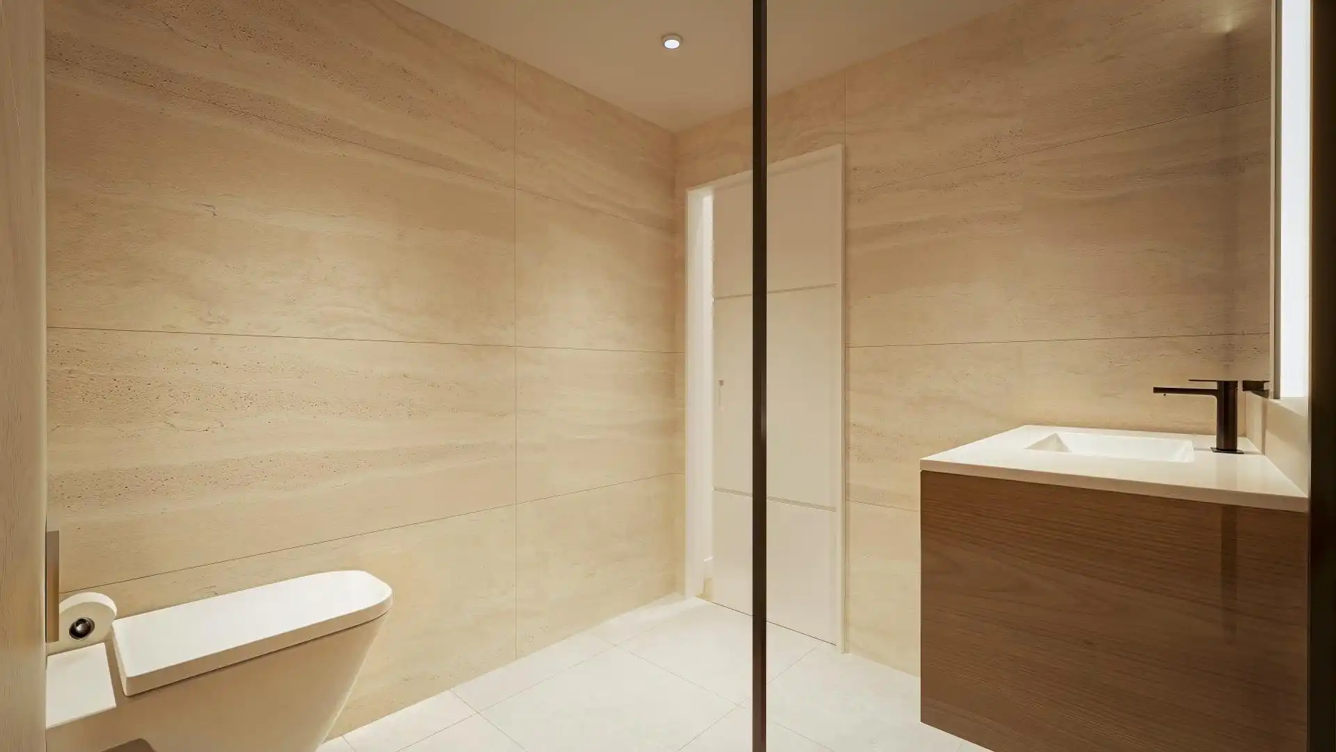 Badezimmer von Dachboden zum Verkauf in Tarragona mit Parkett