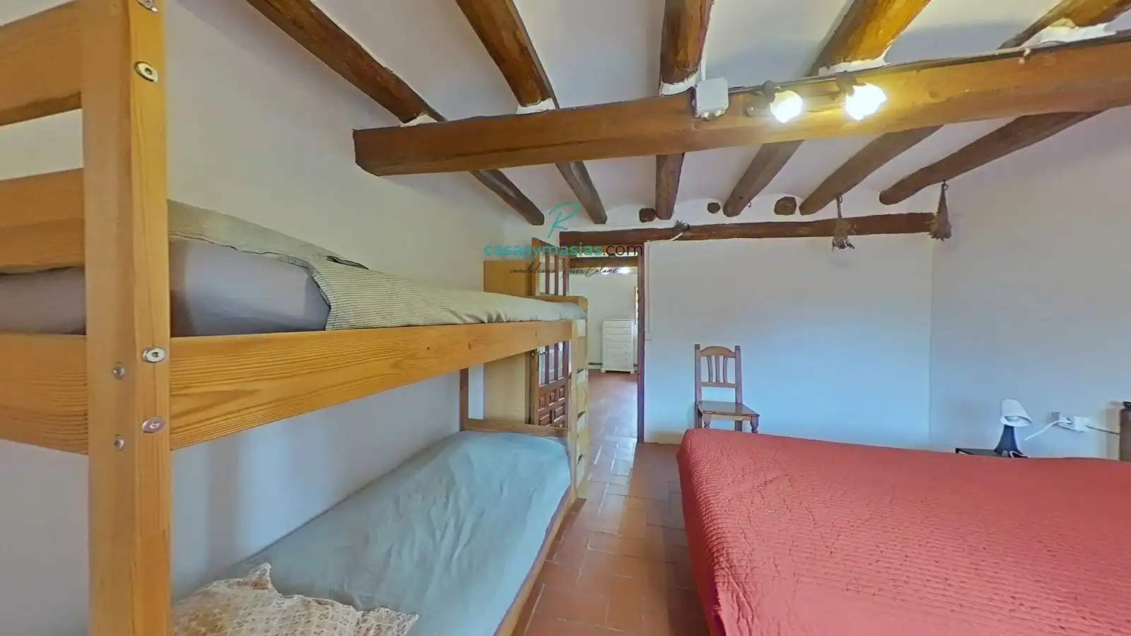 Dormitori de Finca rústica en venda en Sant Martí Sarroca amb Calefacció, Jardí privat i Parquet