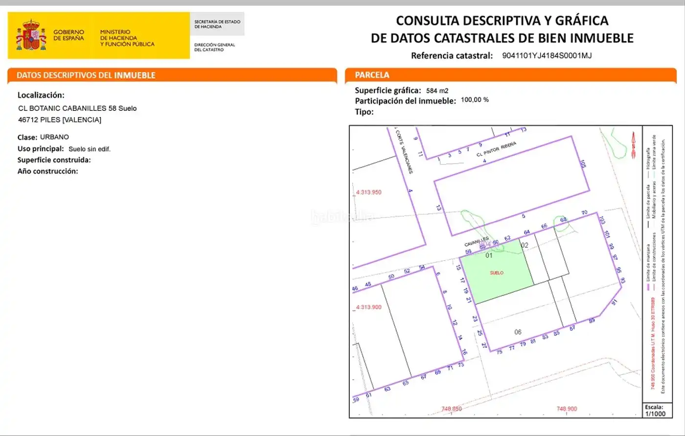 Residential land for sale in Carrer Corts Valencianes de L 17, imagen 2