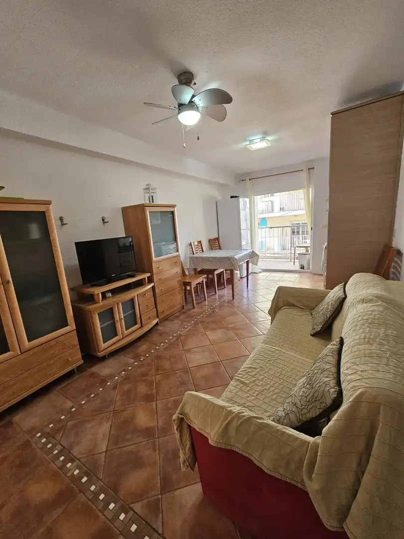 Wohnzimmer von Wohnung zum Verkauf in Valencia mit Klimaanlage und Balkon