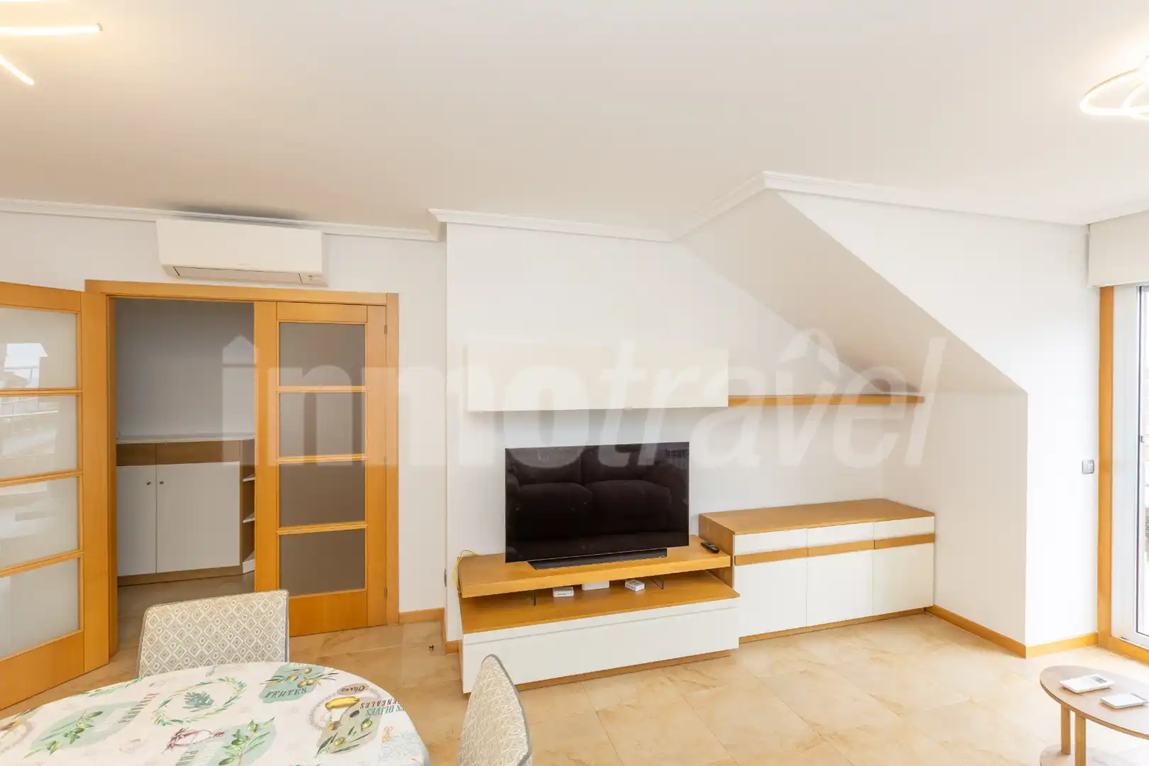 Living room of Attic for sale in Sanxenxo  with Air Conditioner, Heating and Terrace