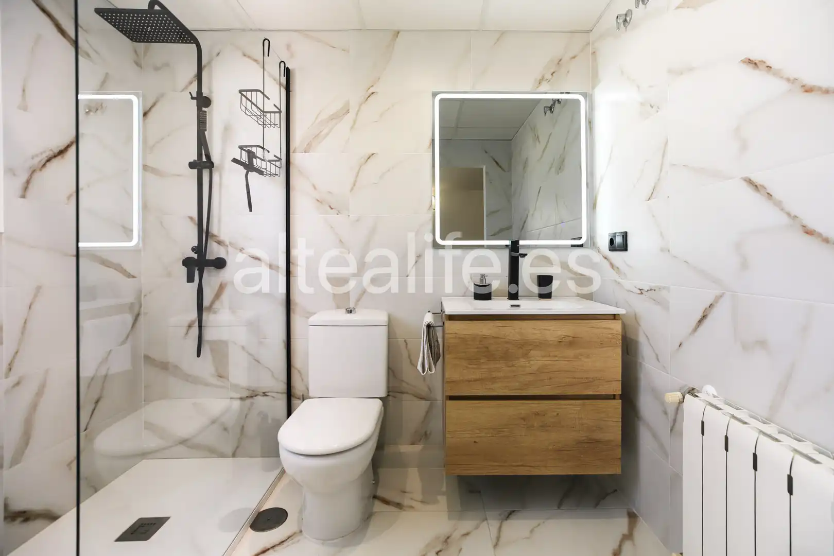 Badezimmer von Wohnungen zur Miete in Altea mit Klimaanlage, Heizung und Terrasse