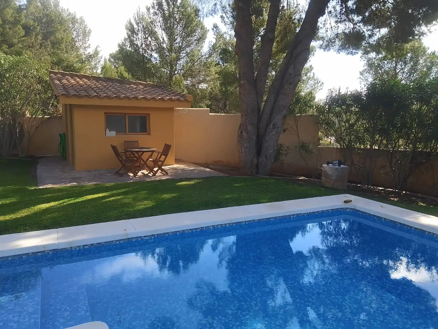 Piscina de Casa o xalet en venda en Tibi amb Aire condicionat, Jardí privat i Parquet