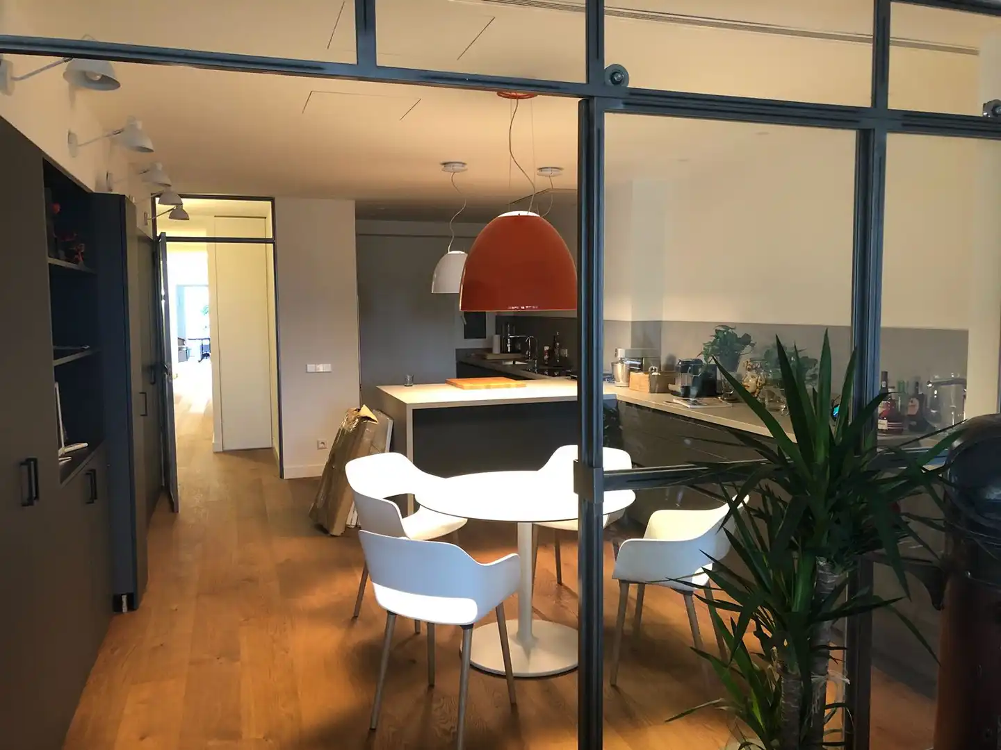 Küche von Wohnung zur Miete in Barcelona mit Klimaanlage, Heizung und Parkett