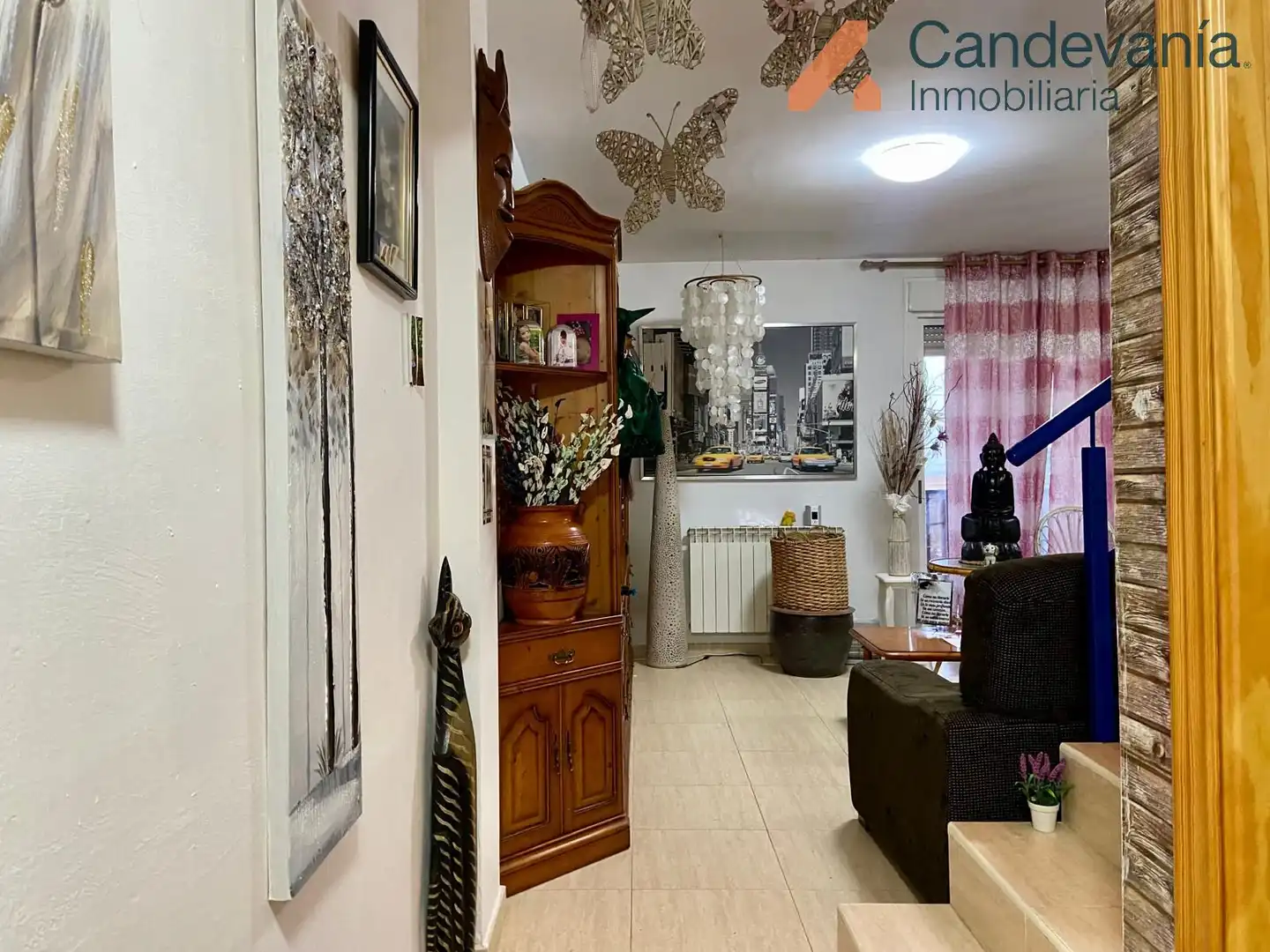 Sala de estar de Casa adosada en venta en Las Pedrosas con Aire acondicionado, Calefacción y Jardín privado